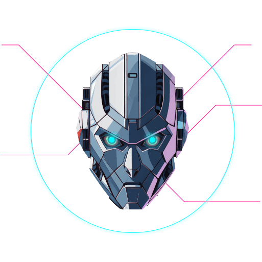 Head of a robot